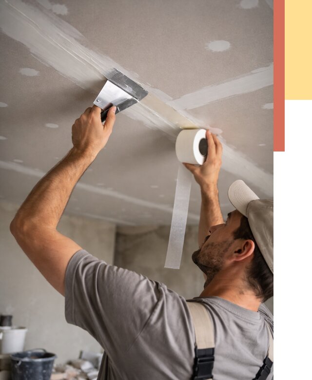 Обработка швов потолка ГКЛ в Карасук от 7618 руб. под ключ | ОТДЕЛОЧНИК-Кск