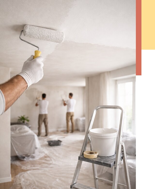 Покраска потолка акриловой краской в Карасук от 2539 руб. | ОТДЕЛОЧНИК-Кск