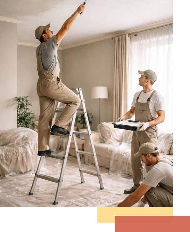 Покраска потолков акриловой краской в Карасук качественно и быстро