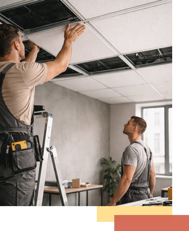 Монтаж потолочной плитки в Карасук качественно и в срок