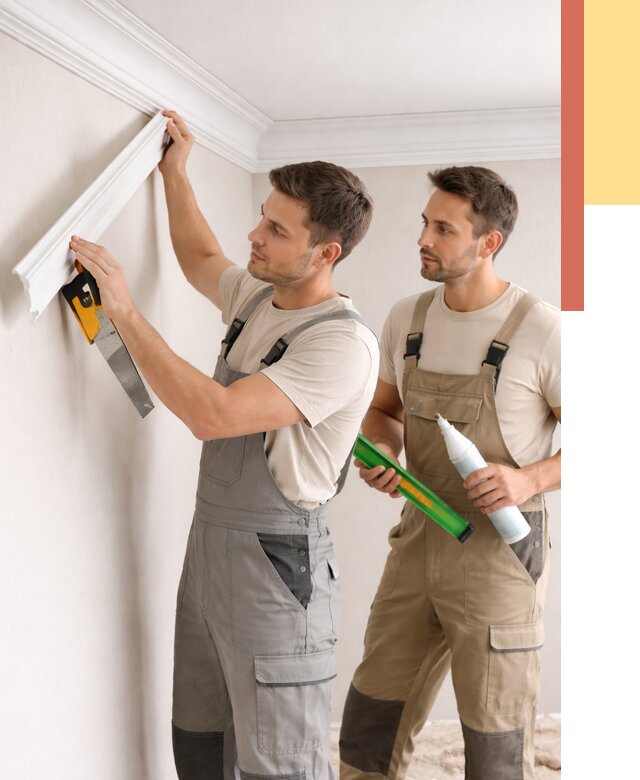 Монтаж потолочного плинтуса в Карасук от 2336 руб. — быстро и недорого | ОТДЕЛОЧНИК-Кск