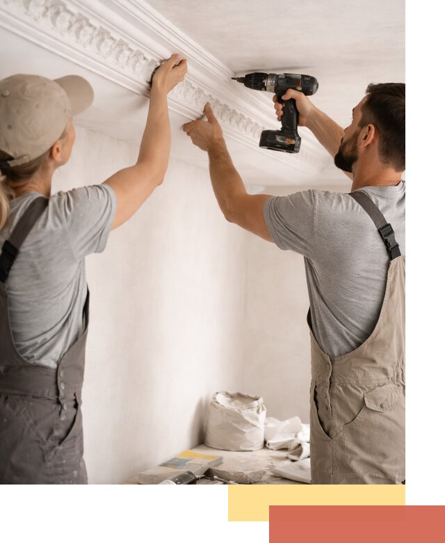 Профессиональный монтаж лепнины на потолок в Карасук