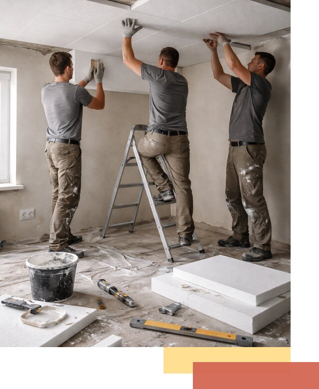 Утепление потолка пенопластом в Карасук быстро и качественно