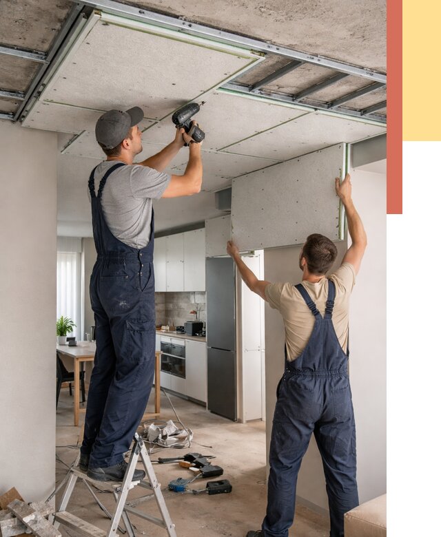 Шумоизоляция потолка панелями зипс в Карасук от 1879 руб. под ключ | ОТДЕЛОЧНИК-Кск